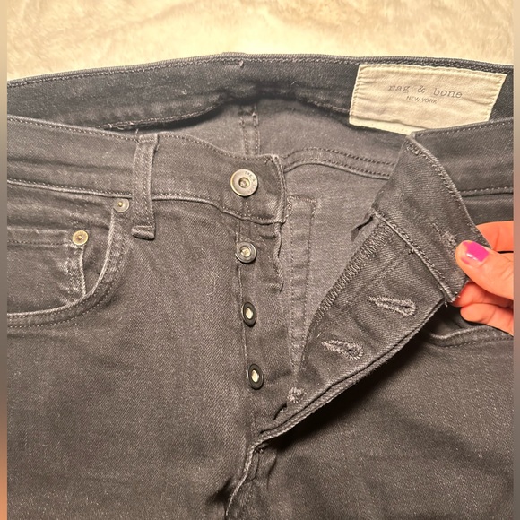 Rag & Bone Extra Slim Black denim - size 32 - Picture 4 of 8